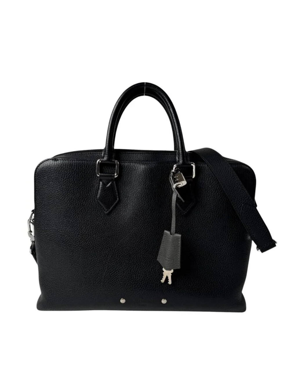 Louis Vuitton Alma Briefcase PM Taurillon Noir Business 2-Way Shoulder Bag